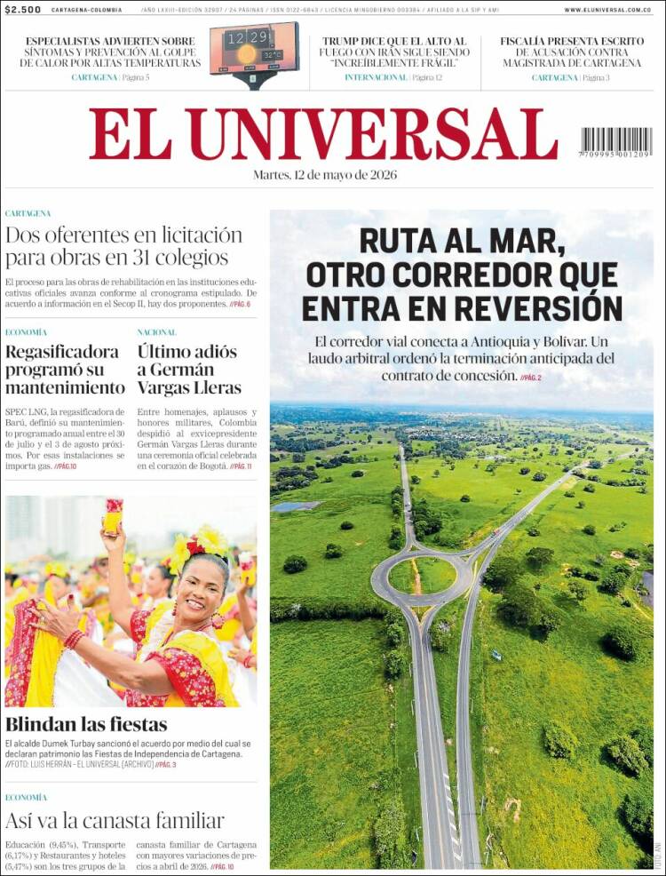 Portada de El Universal · 13 may 2026