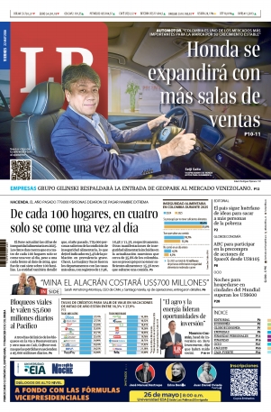 Portada de La República · 22 may 2026
