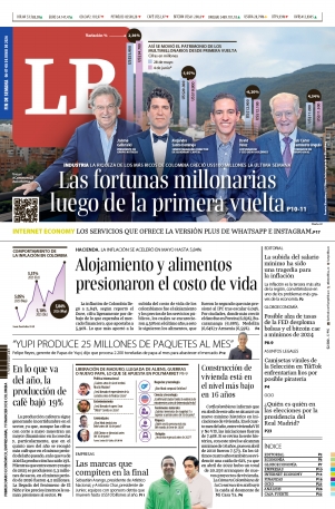 Portada de La República · 6 jun 2026