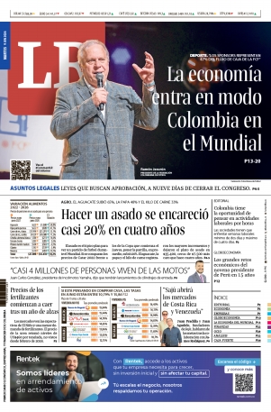Portada de La República · 9 jun 2026