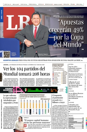 Portada de La República · 11 jun 2026