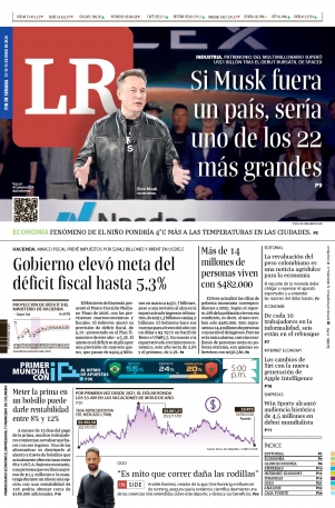 Portada de La República · 13 jun 2026