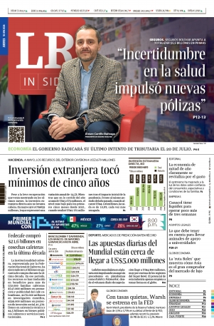 Portada de La República · 18 jun 2026