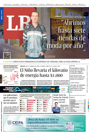 Portada de La República · 25 jun 2026