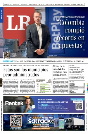 Portada de La República · 7 jul 2026