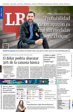 Portada de La República · 14 jul 2026
