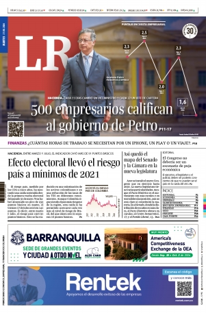 Portada de La República · 21 jul 2026