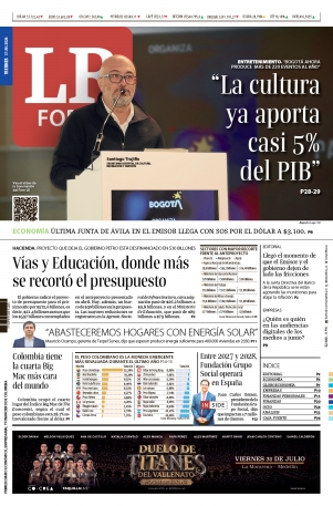 Portada de La República · 31 jul 2026