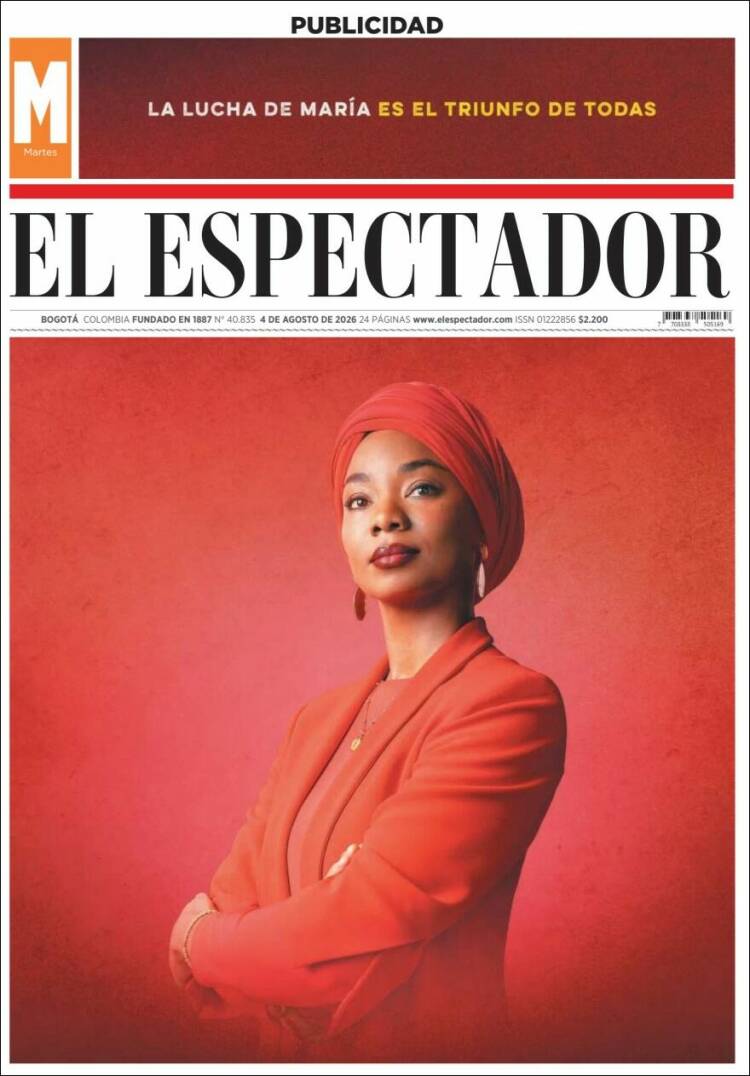 Portada de El Espectador · 4 ago 2026